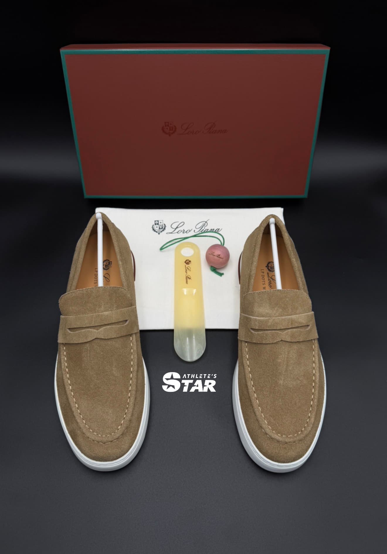Suede penny loafer — Loro Piana